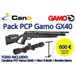 Carabina PCP Gamo Gx40 + Visor + Bomba carga